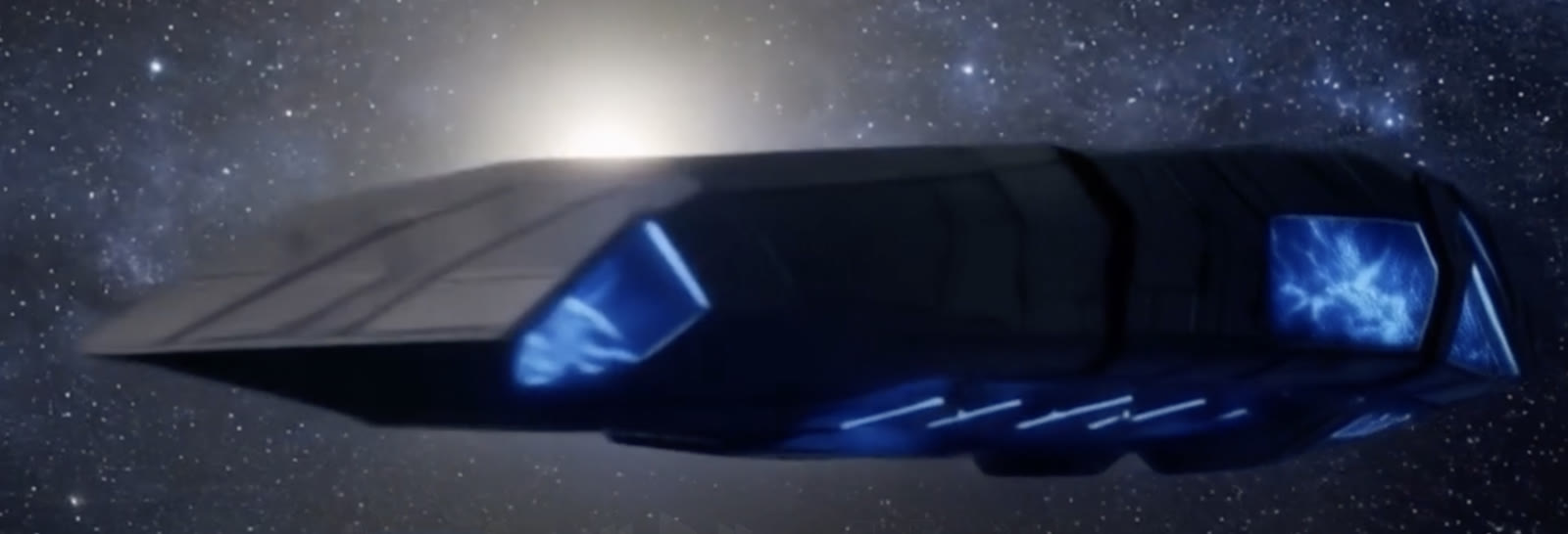Black interstellar vessel